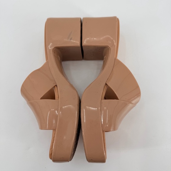 Jeffrey Campbell Tan Bubblegum Block Chunky Heel Sandals 7 - Picture 4 of 7